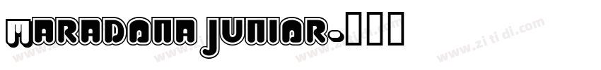 Maradona junior字体转换